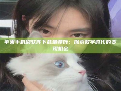 台湾苹果手机刷软件下载量赚钱：探索数字时代的变现机会